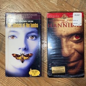 VHS Bundle Silence of the Lambs and Hannibal